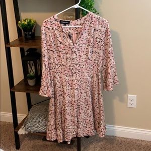 Floral patterned mini dress